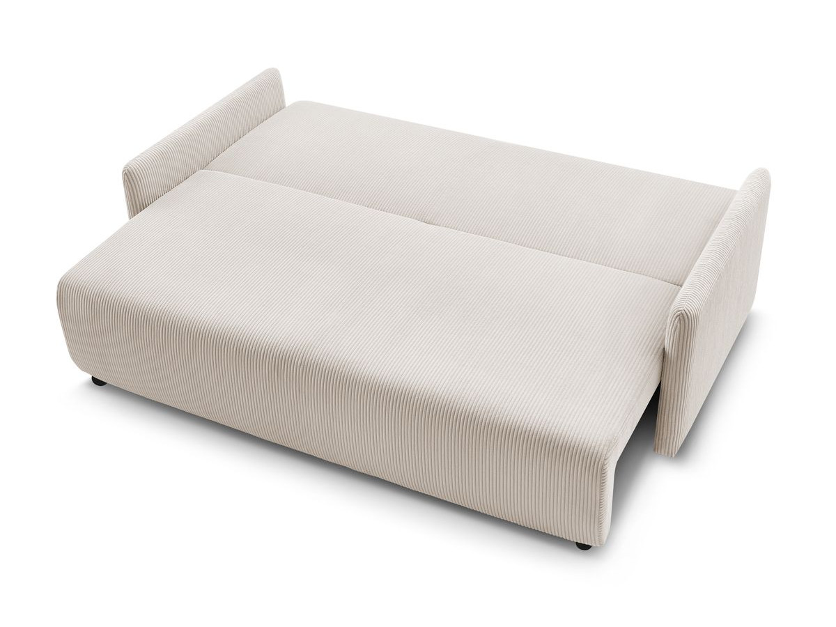 Canapé droit convertible coffre MARCEL velours côtelé