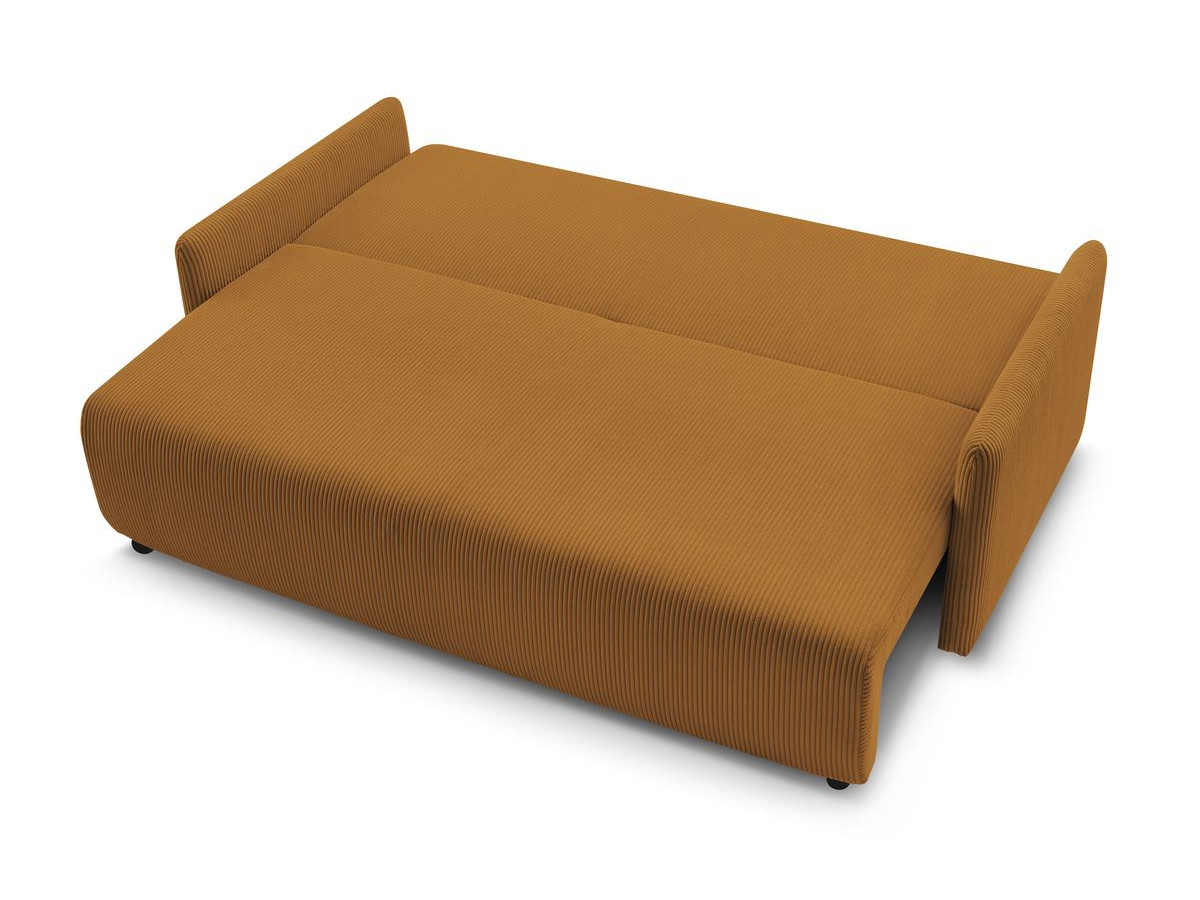 Canapé droit convertible coffre MARCEL velours côtelé
