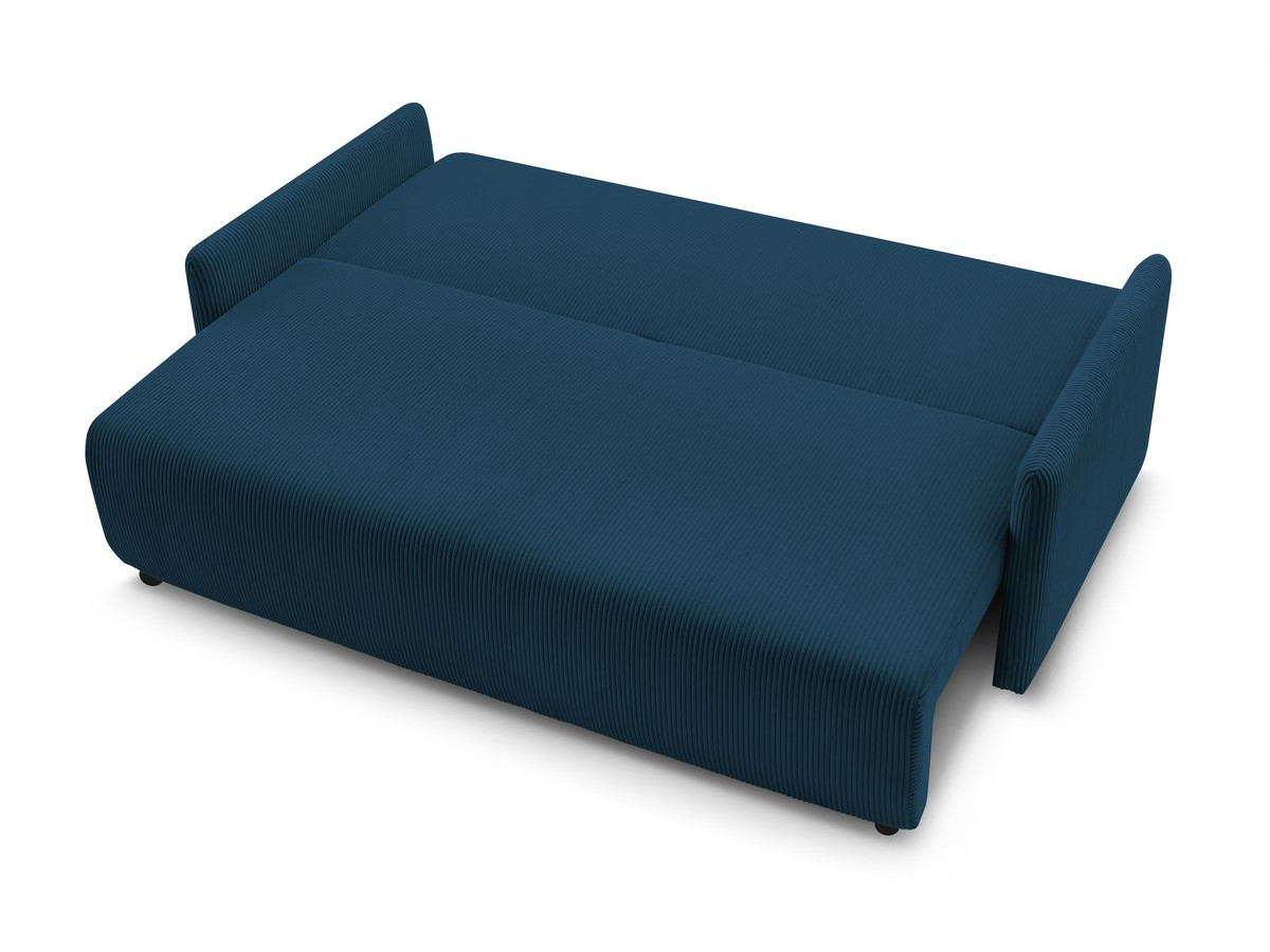 Canapé droit convertible coffre MARCEL velours côtelé