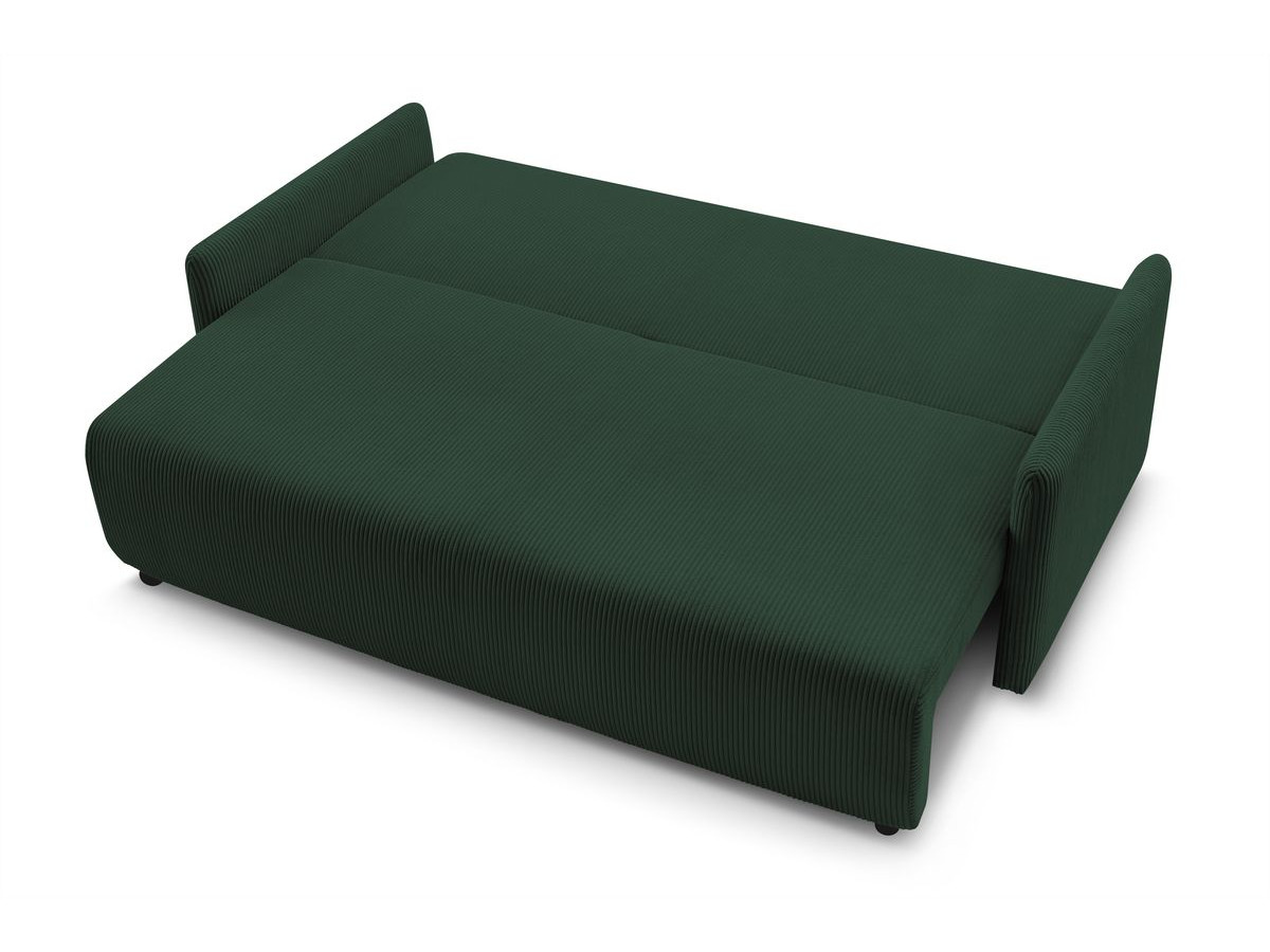 Canapé droit convertible coffre MARCEL velours côtelé