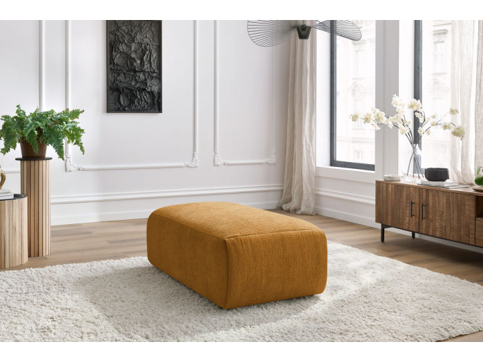 Pouf petit JEANNE tissu texturé