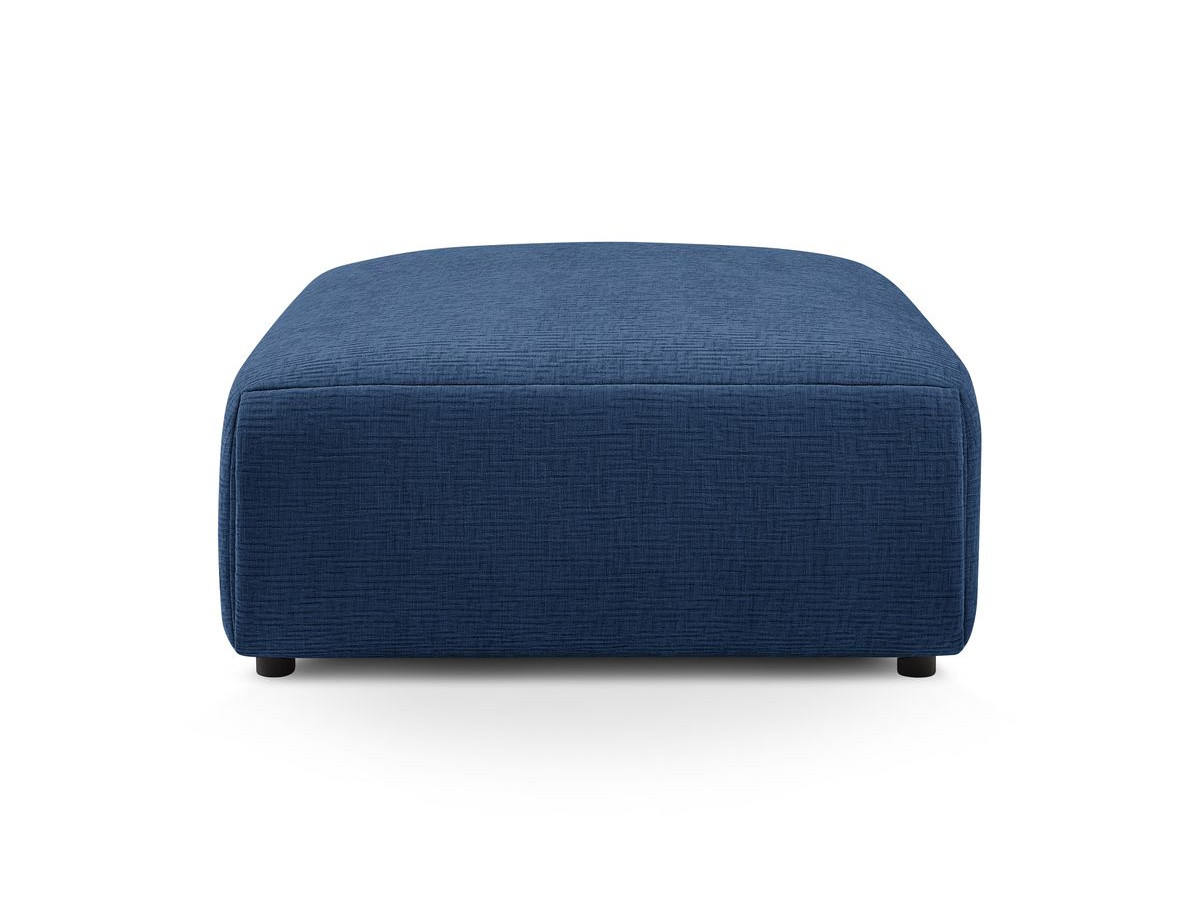 Pouf grand JEANNE texturé bleu foncé — vue 6
