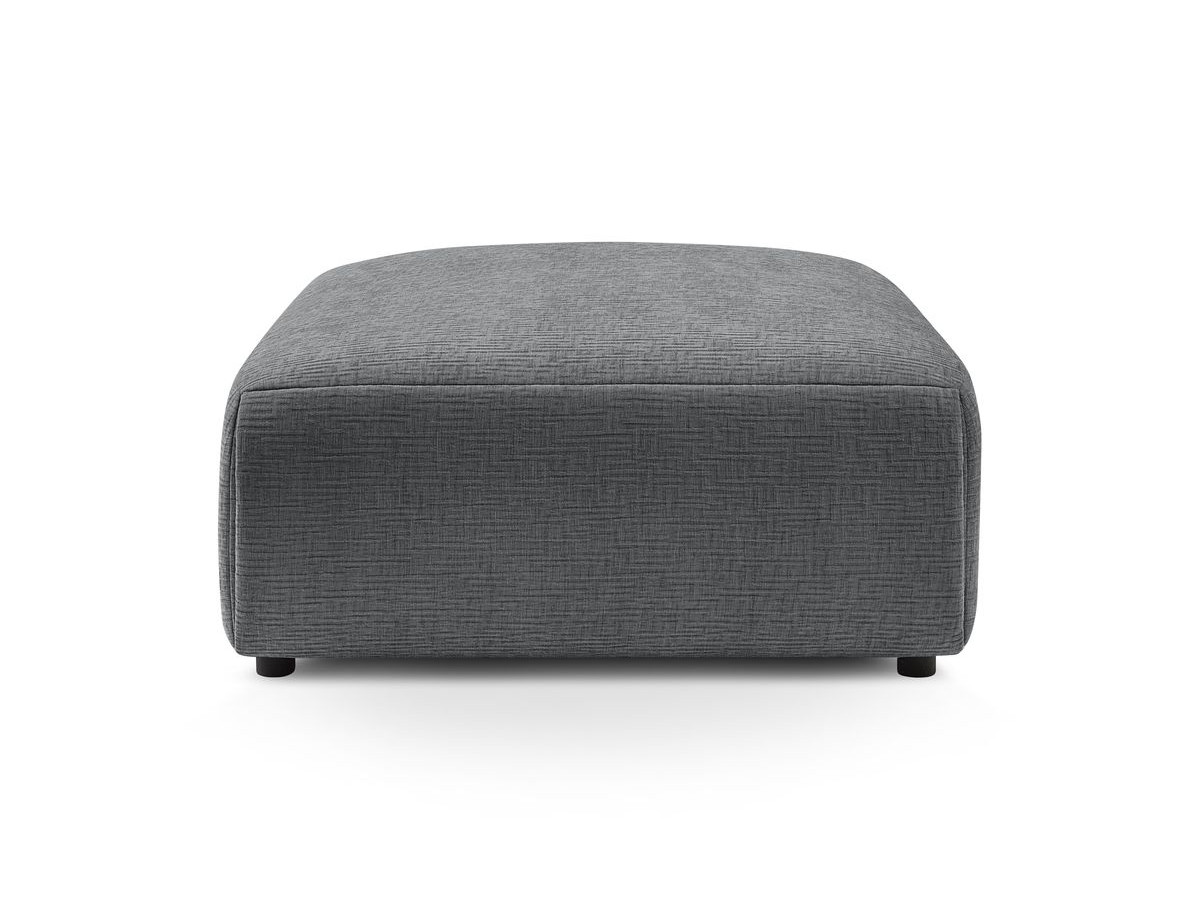 Pouf grand JEANNE texturé gris foncé — vue 6