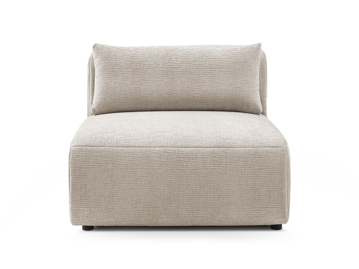 1-zits fauteuil zonder armleuningen voor modulaire bank JEANNE in structuurstof