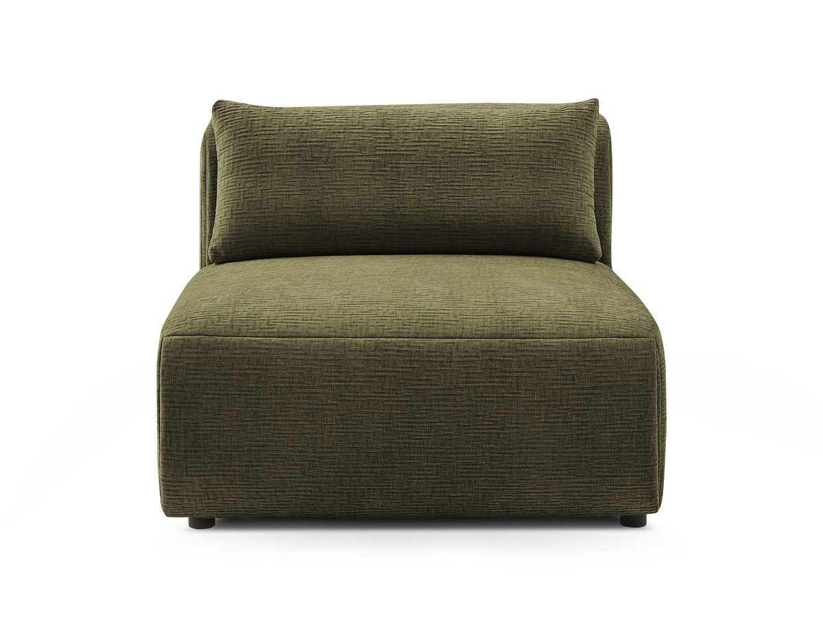 1-zits fauteuil zonder armleuningen voor modulaire bank JEANNE in structuurstof