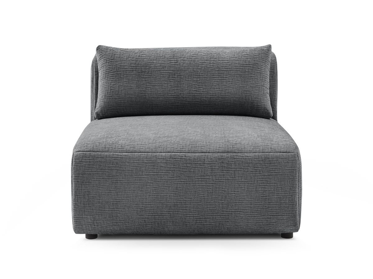 1-zits fauteuil zonder armleuningen voor modulaire bank JEANNE in structuurstof