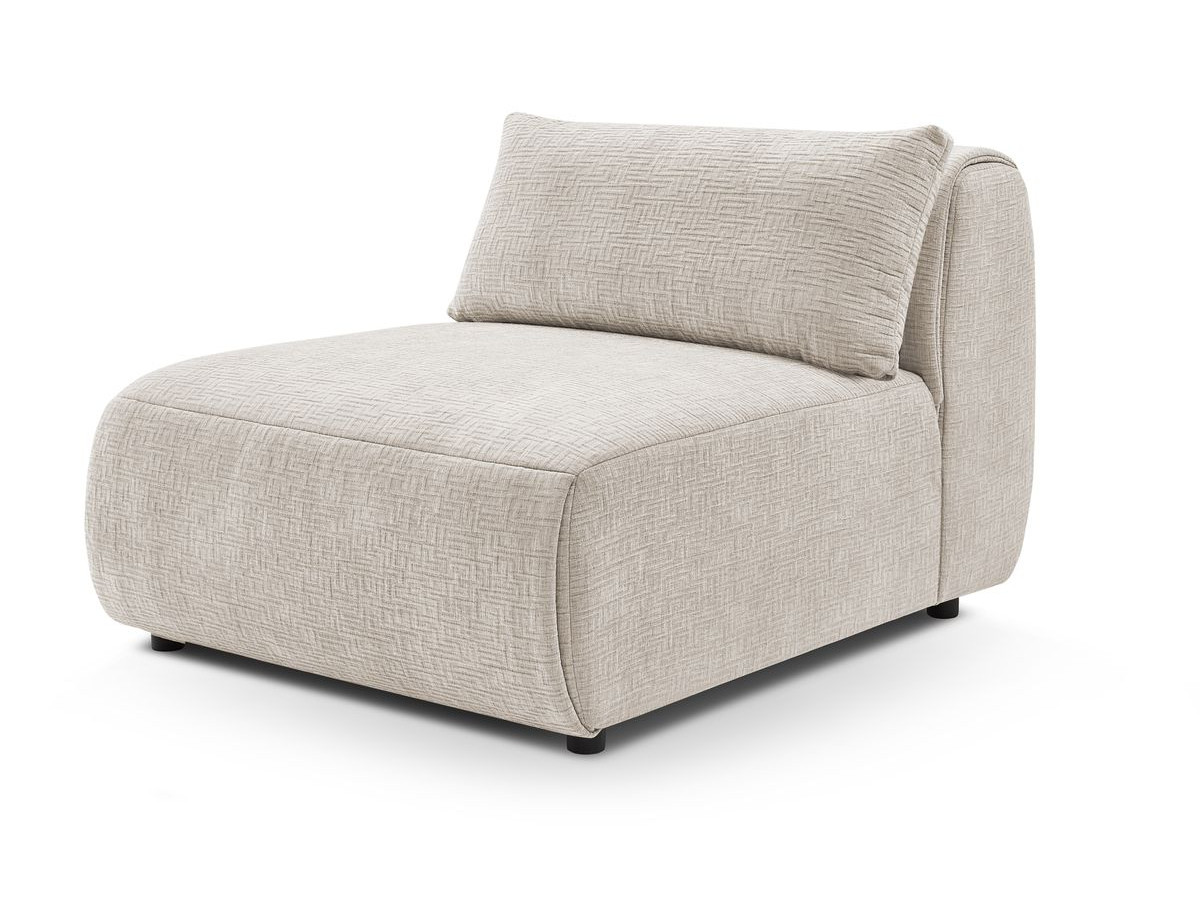 1-zits fauteuil zonder armleuningen voor modulaire bank JEANNE in structuurstof