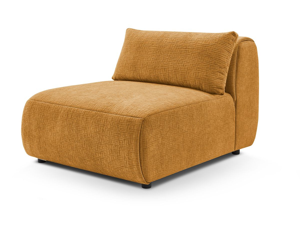 1-zits fauteuil zonder armleuningen voor modulaire bank JEANNE in structuurstof