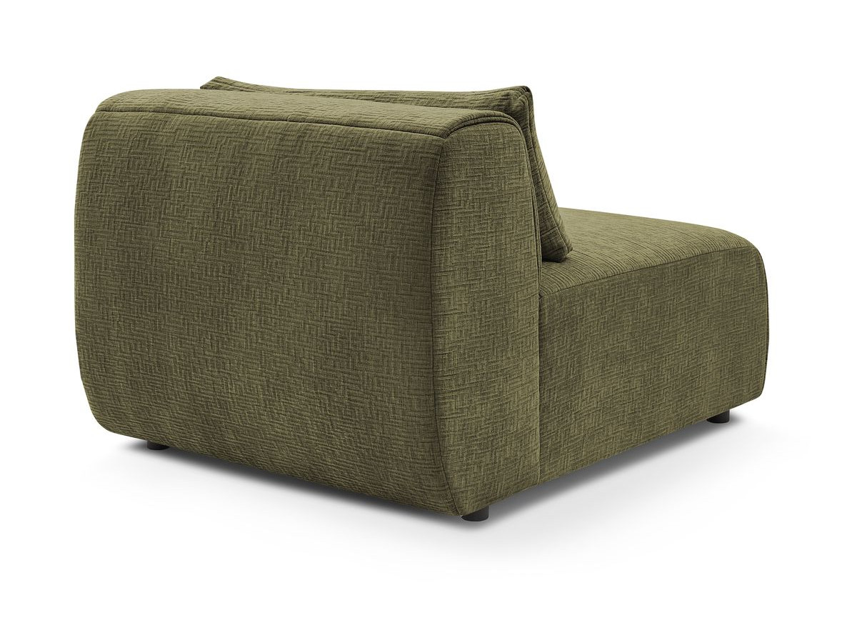 1-zits fauteuil zonder armleuningen voor modulaire bank JEANNE in structuurstof