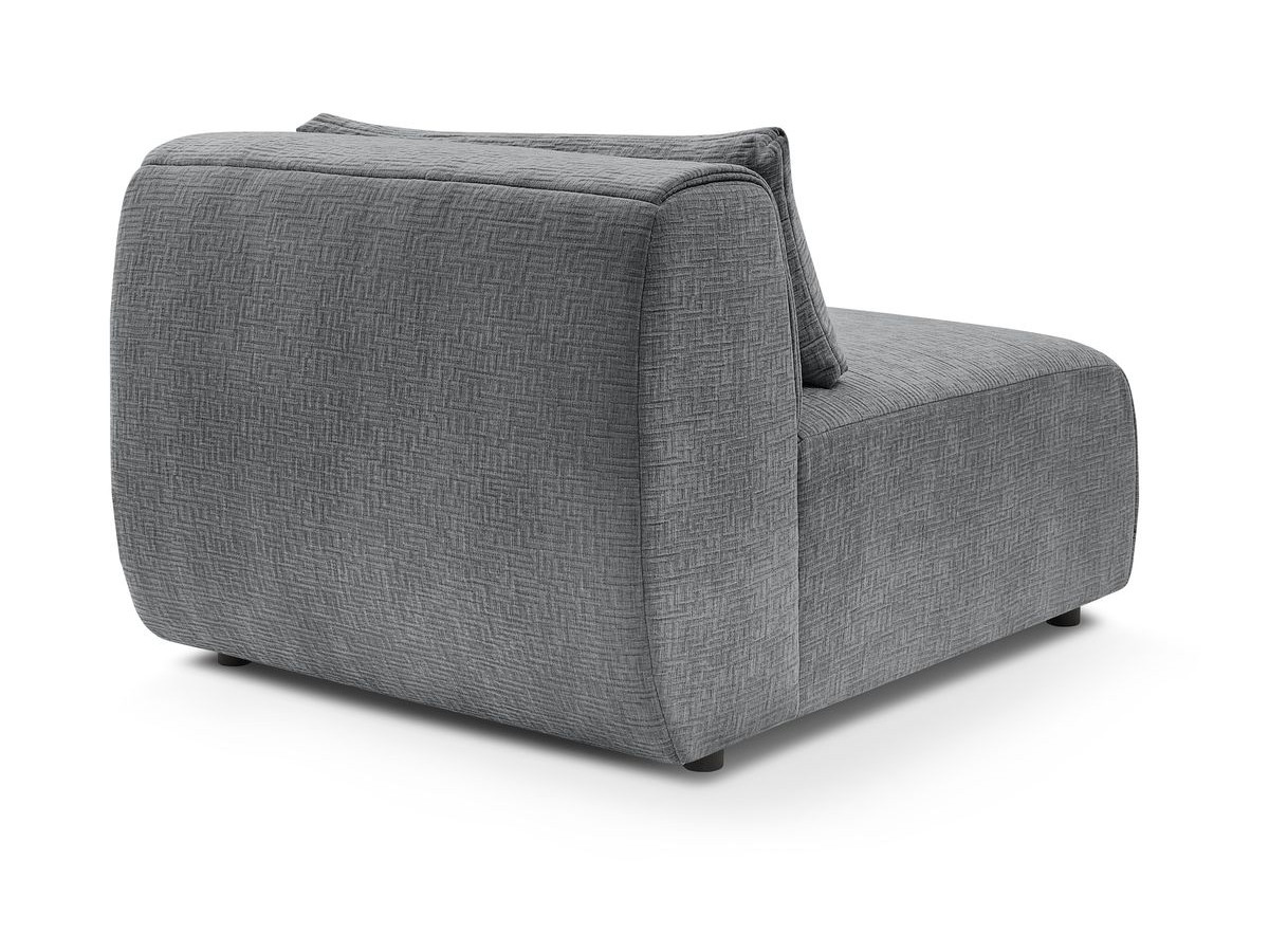 1-zits fauteuil zonder armleuningen voor modulaire bank JEANNE in structuurstof