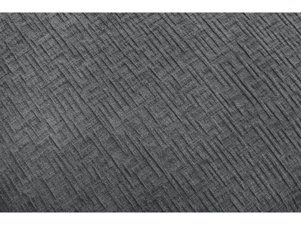 Canapé d'angle fixe modulable JEANNE tissu texturé avec 4 chauffeuses et 1 angle