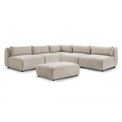 Angle fixe + 4 chauffeuses + 1 angle + pouf