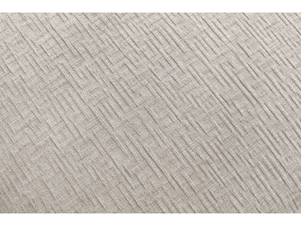 Canapé d'angle fixe EVEREST tissu chiné - Orange - Angle droit - 10 coussins