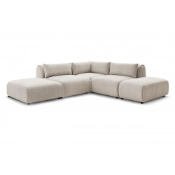 Angle fixe + 2 chauffeuses + 1 angle + 2 poufs