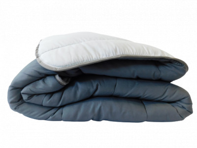 Couette tempérée BICOLORE en fibres recyclées 350gr/m2