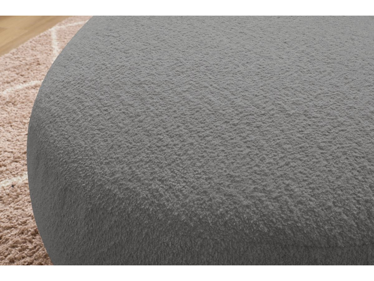 Pouf SAINT-GERMAIN tissu bouclette
