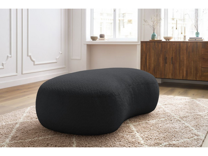 Pouf SAINT-GERMAIN tissu bouclette