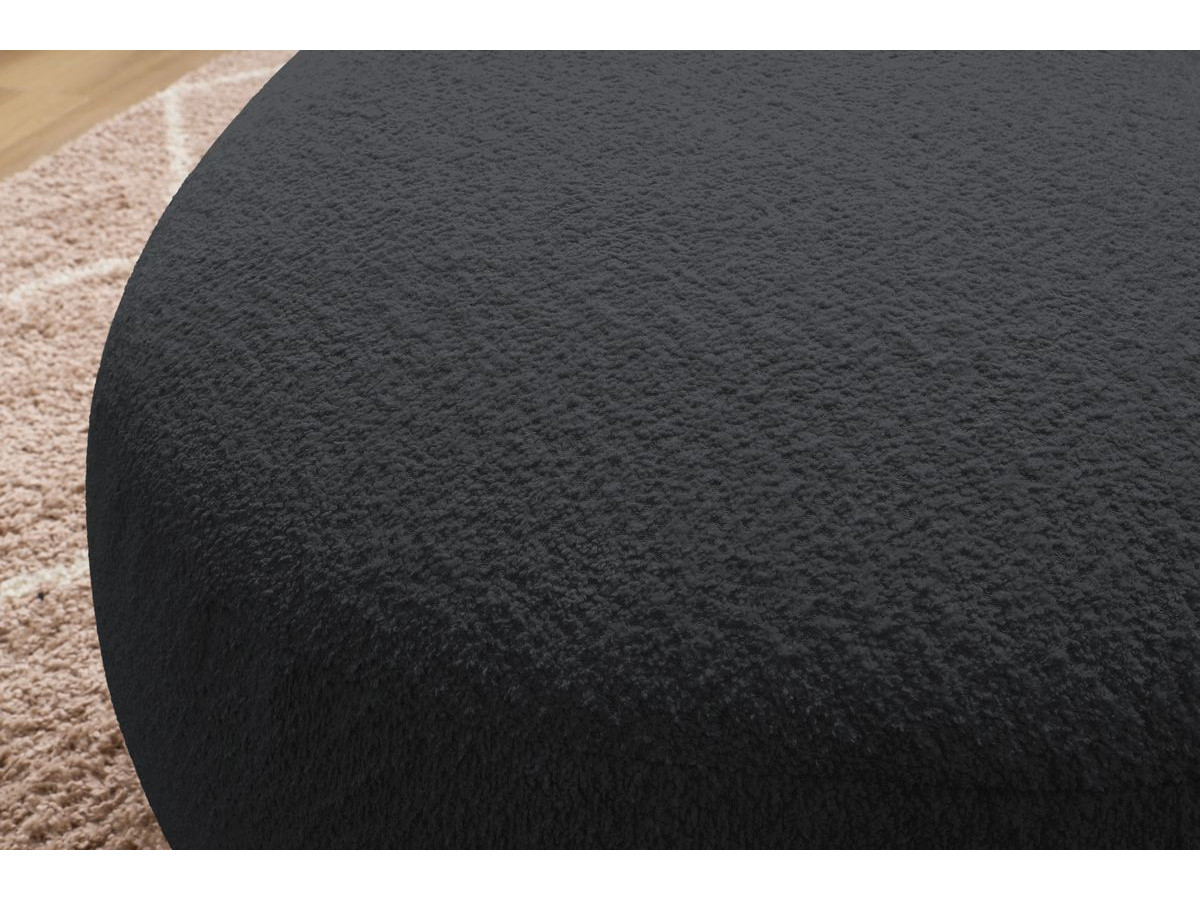Pouf SAINT-GERMAIN tissu bouclette
