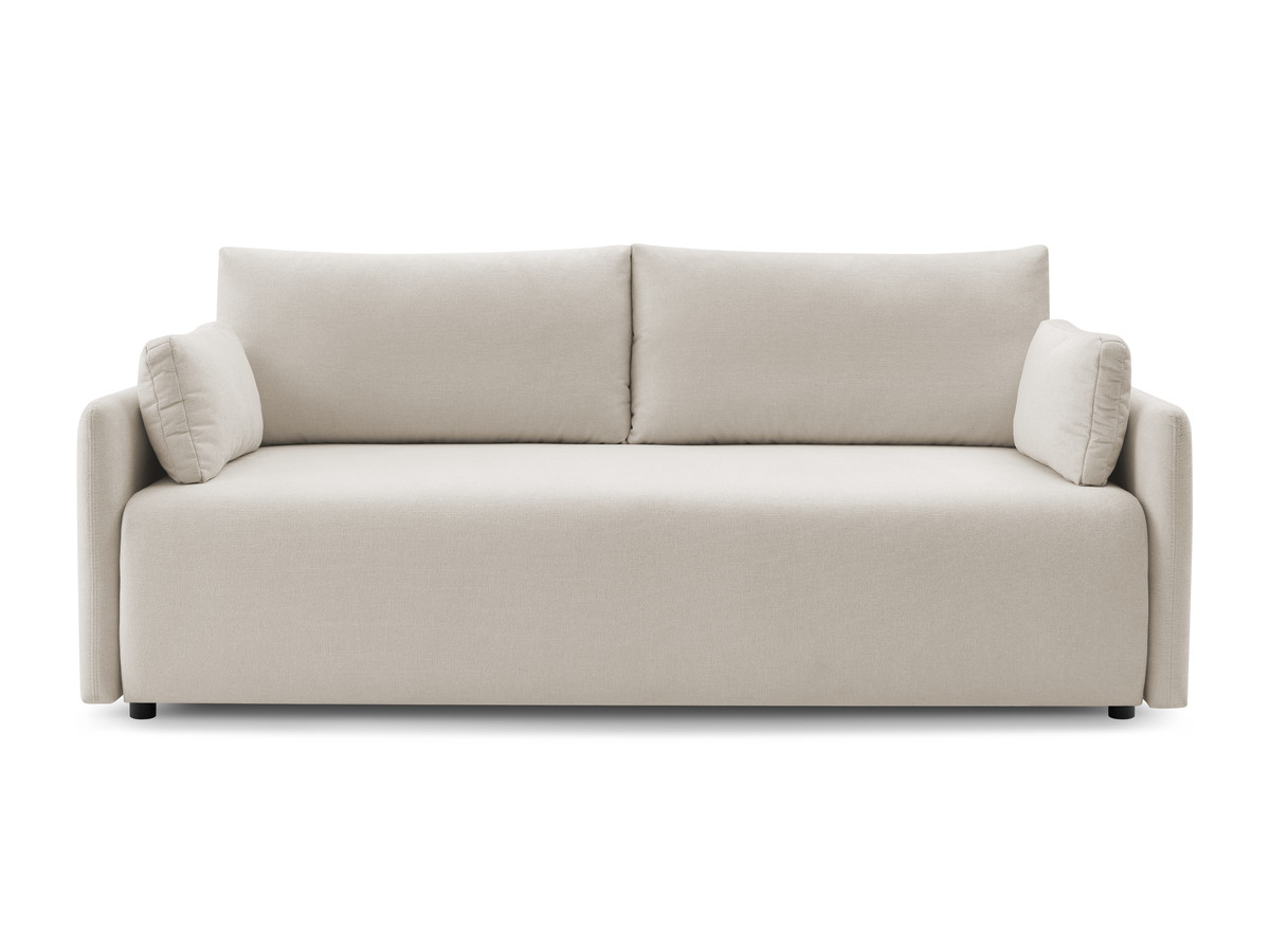 Canapé droit convertible coffre MARCEL tissu lisse