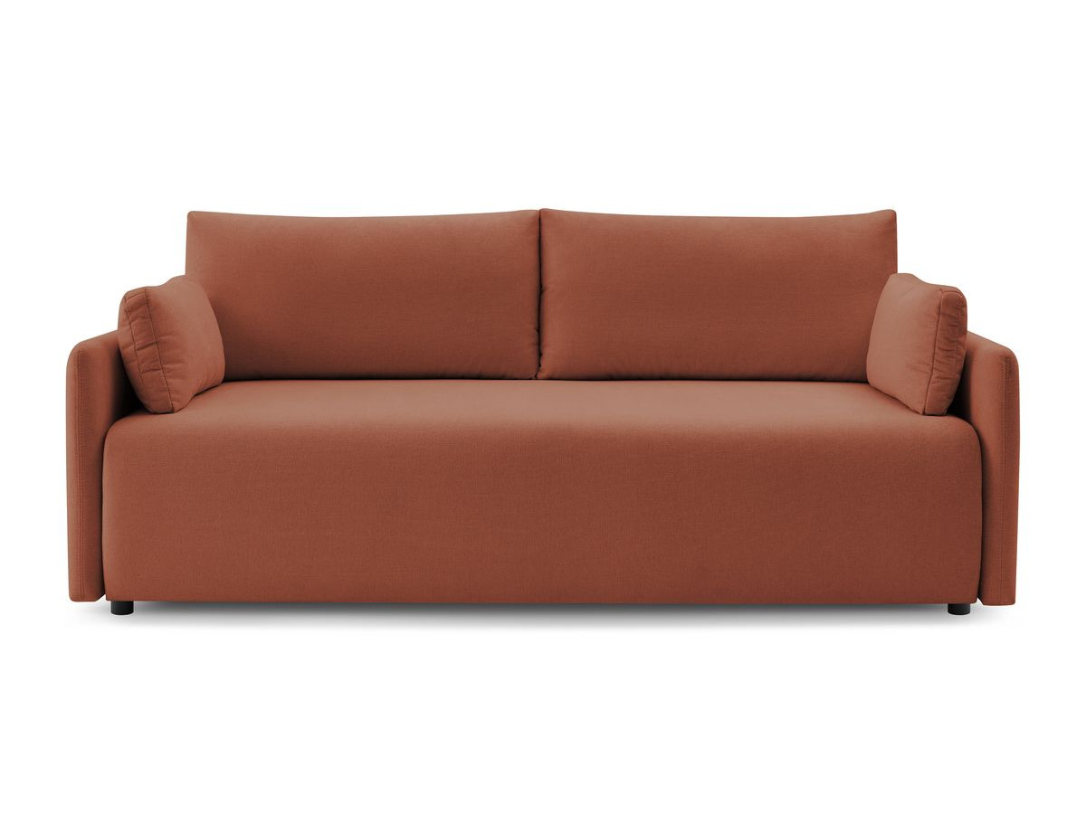 Canapé droit convertible coffre MARCEL tissu lisse