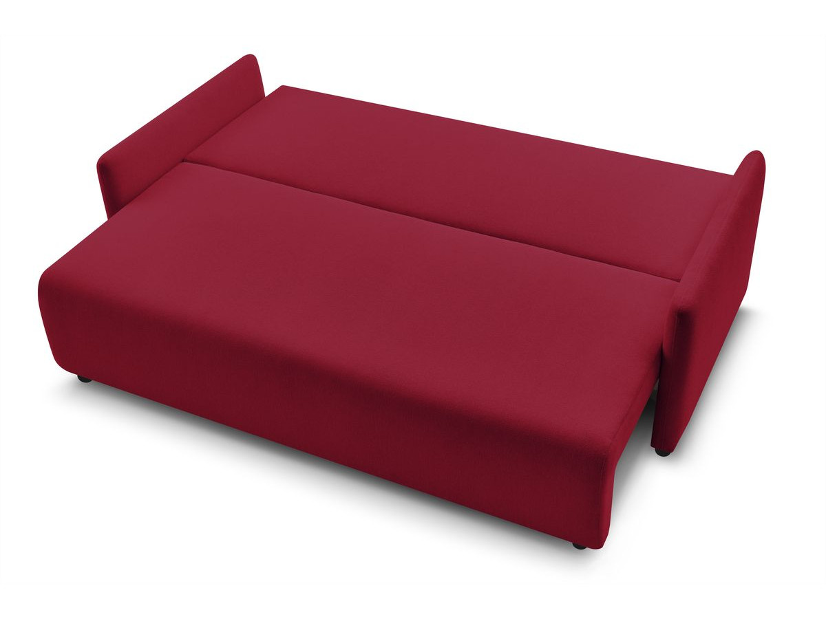 Canapé droit convertible coffre MARCEL tissu lisse