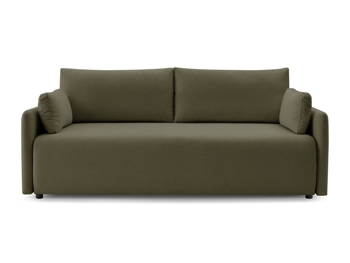 Canapé droit convertible coffre MARCEL tissu lisse