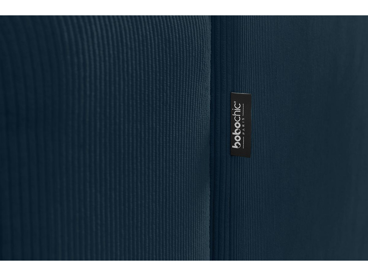 Canapé d'angle fixe EVEREST tissu chiné - Orange - Angle droit - 10 coussins