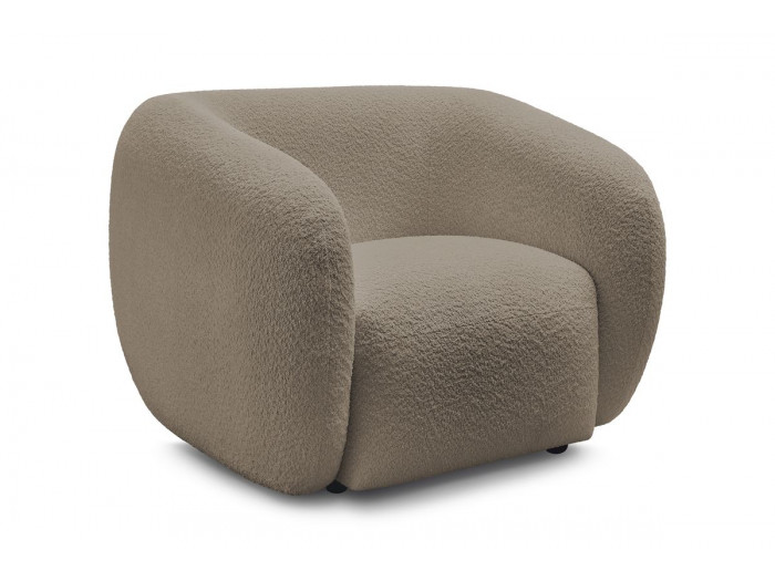 Fauteuil CELINE tissu bouclette