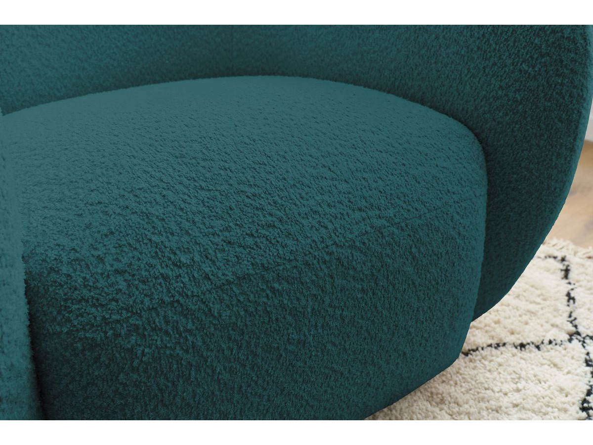 Fauteuil CELINE tissu bouclette