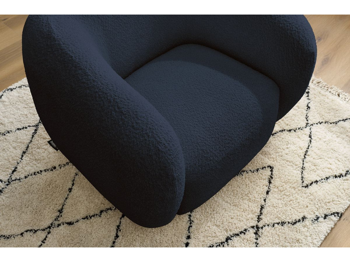 Canapé d'angle fixe EVEREST tissu chiné - Orange - Angle droit - 10 coussins