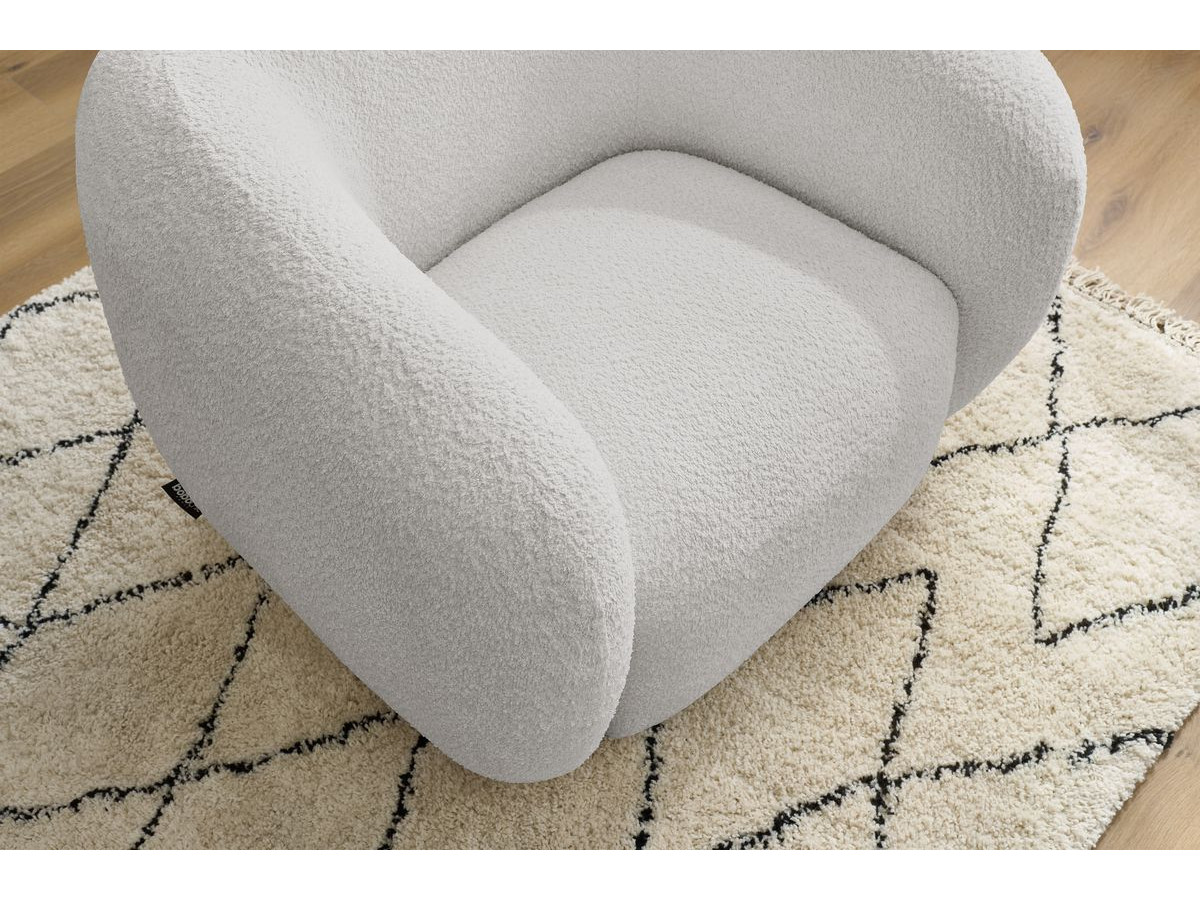 Canapé d'angle fixe EVEREST tissu chiné - Orange - Angle droit - 10 coussins