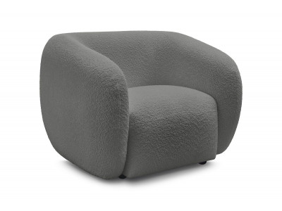 Fauteuil CELINE tissu bouclette
