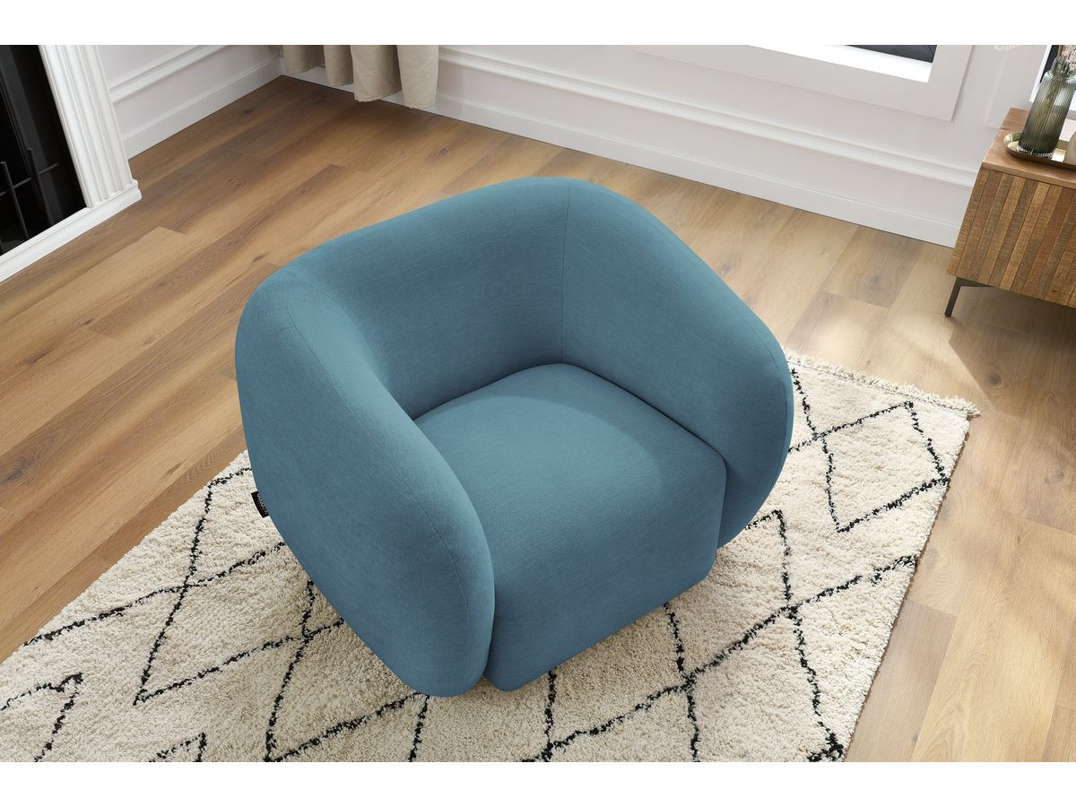 Fauteuil CELINE lisse bleu clair — vue 5
