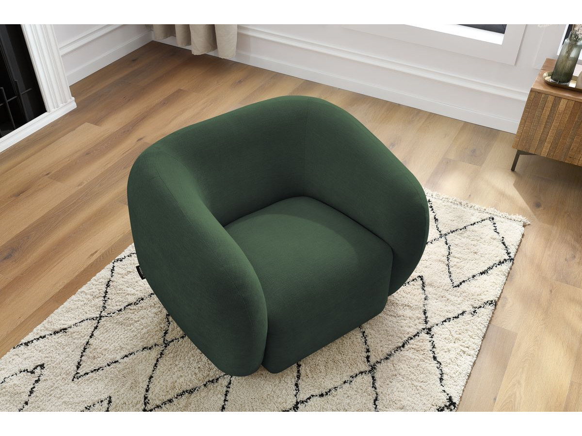 Fauteuil CELINE lisse vert — vue 5