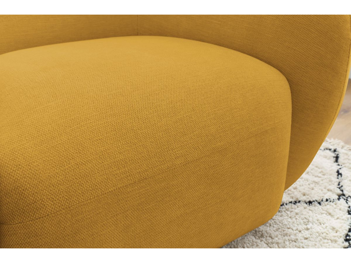 Fauteuil CELINE tissu lisse