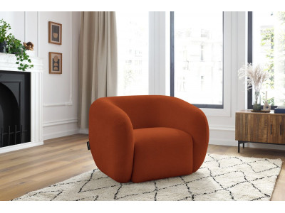 Fauteuil CELINE tissu lisse