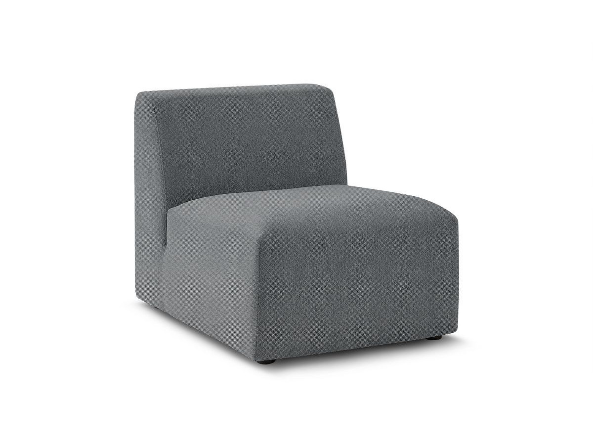 chauffeuse 1 place sans accoudoir pour canapé modulable gustave kolorowy gris foncé