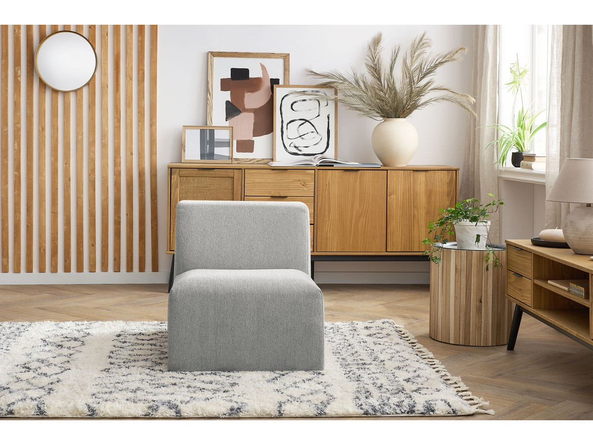 Chauffeuse 1 place sans accoudoir pour canapé modulable GUSTAVE