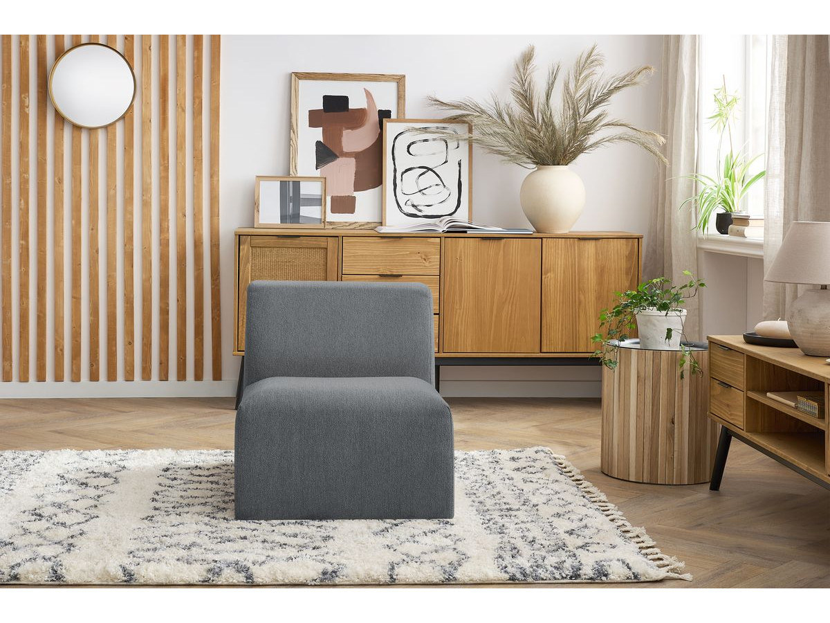 Chauffeuse 1 place sans accoudoir pour canapé modulable GUSTAVE