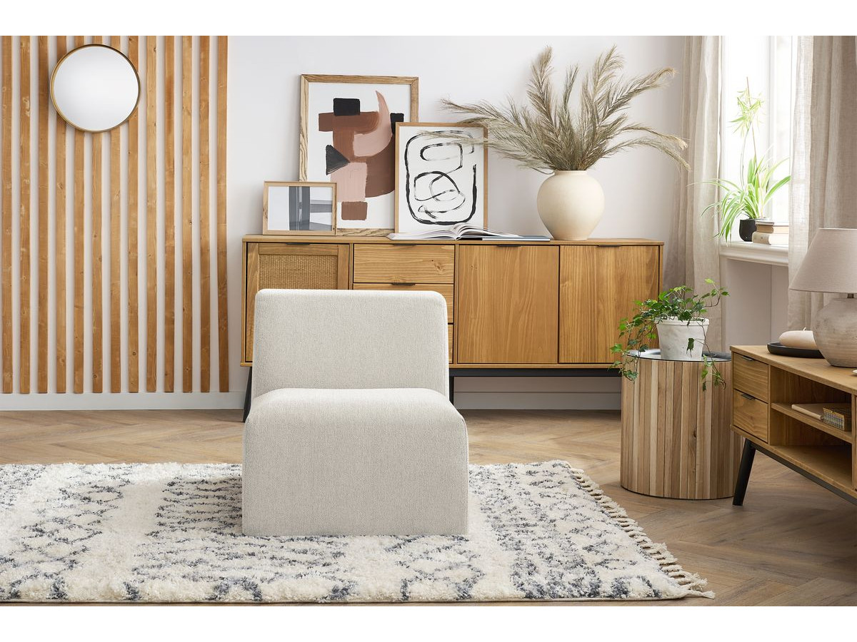 Chauffeuse 1 place sans accoudoir pour canapé modulable GUSTAVE