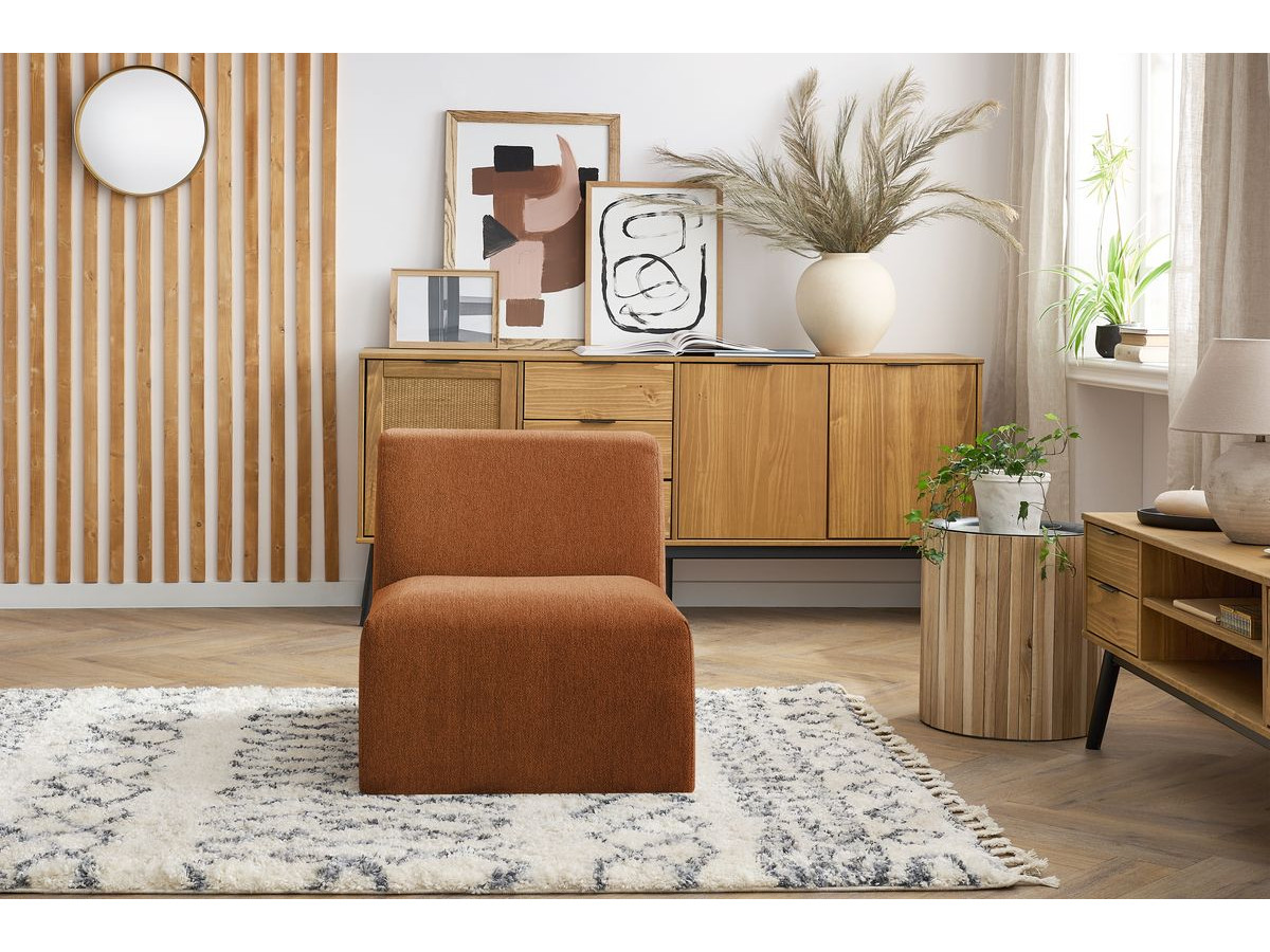 Chauffeuse 1 place sans accoudoir pour canapé modulable GUSTAVE