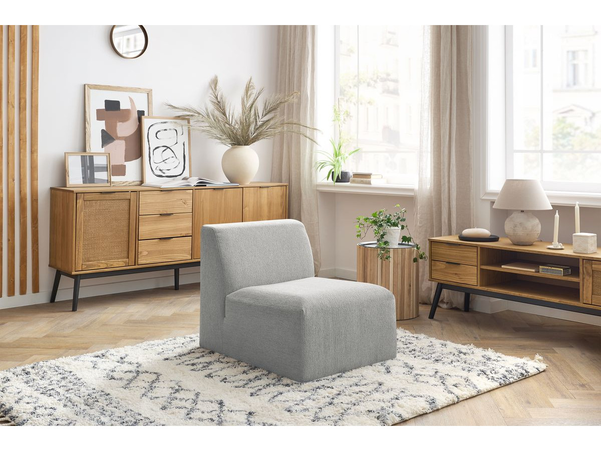 Chauffeuse 1 place sans accoudoir pour canapé modulable GUSTAVE