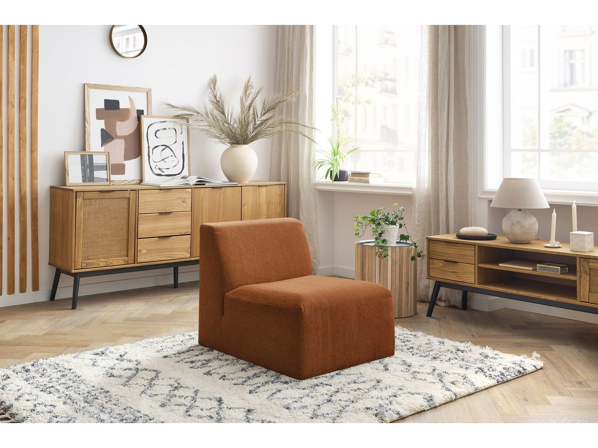 Chauffeuse 1 place sans accoudoir pour canapé modulable GUSTAVE