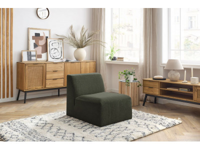 Chauffeuse 1 place sans accoudoir pour canapé modulable GUSTAVE