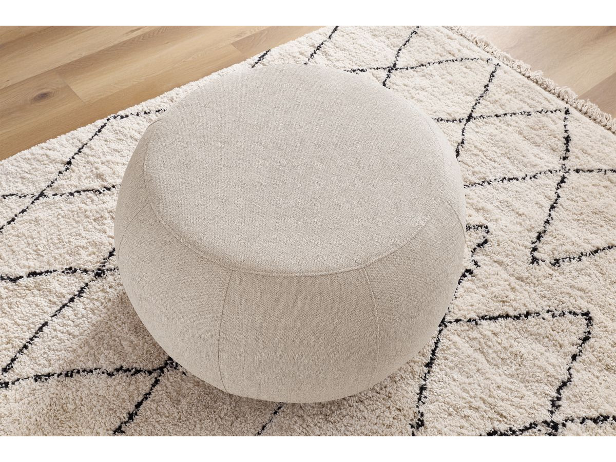Pouf ALESIA chiné beige — vue 5