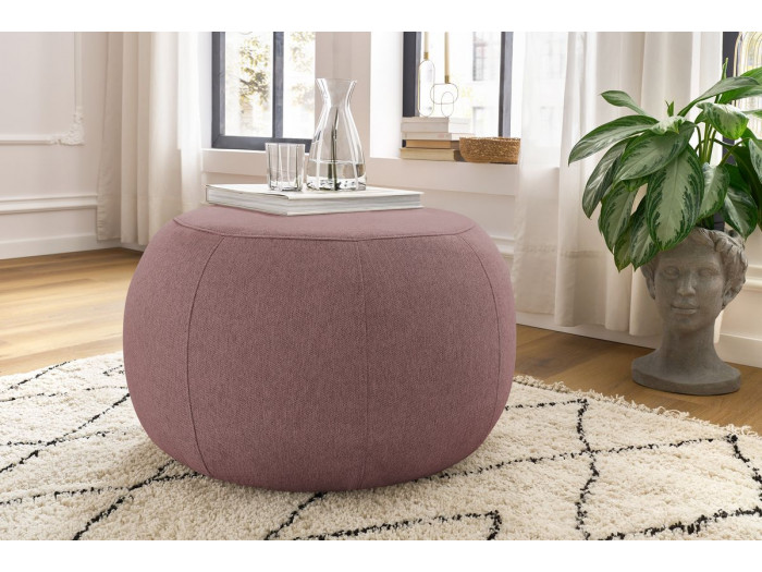 Pouf ALESIA tissu chiné