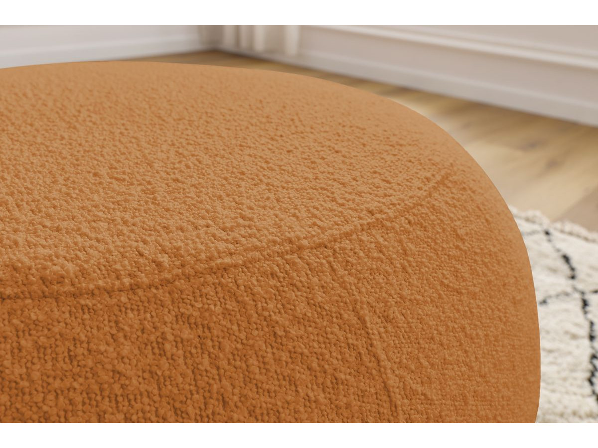 Pouf ALESIA bouclette jaune — vue 6