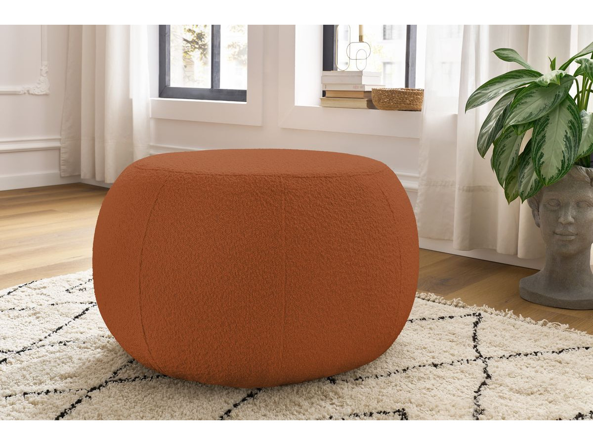 Pouf ALESIA tissu bouclette