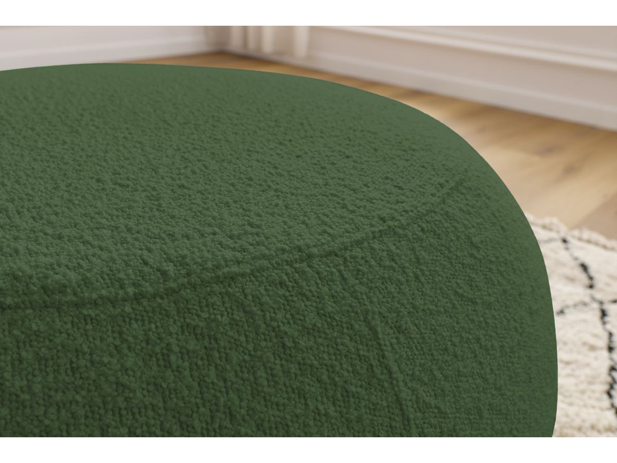 Pouf ALESIA bouclette vert — vue 6
