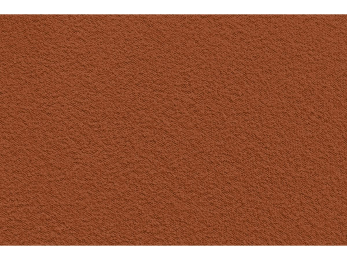 Canapé d'angle fixe ALESIA tissu bouclette avec pouf